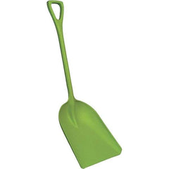 Remco - 17" High x 14" Wide Square Plastic Shovel - 42" Long Plastic D-Grip Handle, No Step - USA Tool & Supply