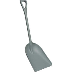 Remco - 17" High x 14" Wide Square Plastic Shovel - 42" Long Plastic D-Grip Handle, No Step - USA Tool & Supply