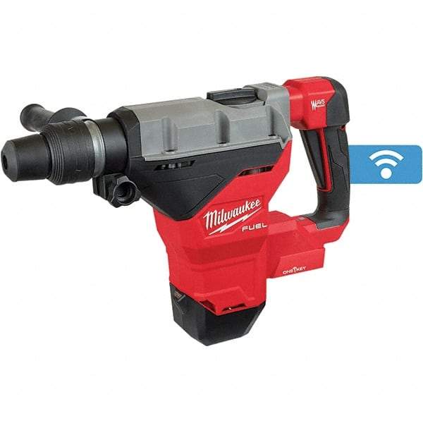 Milwaukee Tool - 18 Volt 1-3/4" SDS Max Chuck Cordless Rotary Hammer - 2900 BPM, 380 RPM, Reversible - USA Tool & Supply