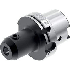 Seco - HSK125 Dual Contact Taper Shank 1/2" Hole End Mill Holder/Adapter - 1.6142" Nose Diam, 3-1/2" Projection, Through-Spindle Coolant - Exact Industrial Supply