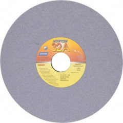 Norton - 8" Diam x 1-1/4" Hole x 1/4" Thick, J Hardness, 60 Grit Surface Grinding Wheel - Aluminum Oxide, Type 1, Medium Grade, 3,600 Max RPM, Vitrified Bond, No Recess - USA Tool & Supply