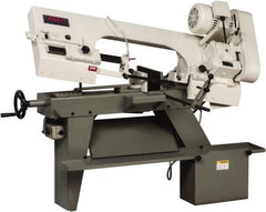 Vectrax - 7 x 12" Max Capacity, Manual Step Pulley Horizontal Bandsaw - 110 Volts, 3/4 hp, 1 Phase - USA Tool & Supply