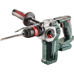 Metabo - 18 Volt 1" SDS-Plus Keyless Chuck Cordless Rotary Hammer - 4500 BPM, 1200 RPM, Reversible, D-Handle - USA Tool & Supply