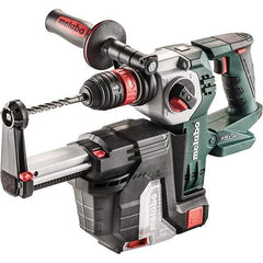 Metabo - 18 Volt 1" SDS-Plus Keyless Chuck Cordless Rotary Hammer - 4500 BPM, 1200 RPM, Reversible, D-Handle - USA Tool & Supply