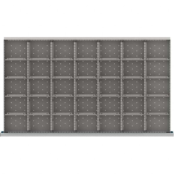 LISTA - 35-Compartment Drawer Divider Layout for 3.15" High Drawers - USA Tool & Supply
