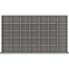 LISTA - 35-Compartment Drawer Divider Layout for 3.15" High Drawers - USA Tool & Supply