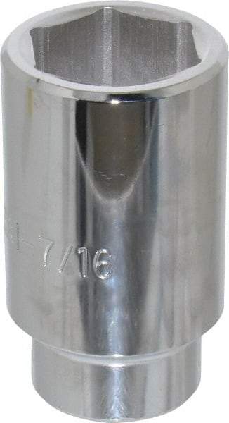 Proto - 1-7/16", 1/2" Drive, Deep Hand Socket - 6 Points, 3-1/2" OAL - USA Tool & Supply