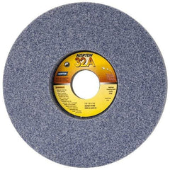 Norton - 7" Diam x 1-1/4" Hole x 1" Thick, H Hardness, 60 Grit Surface Grinding Wheel - Aluminum Oxide, Type 5, Medium Grade, 3,600 Max RPM, Vitrified Bond, One-Side Recess - USA Tool & Supply