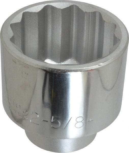 Proto - 2-5/8", 1" Drive, Standard Hand Socket - 12 Points, 4-1/8" OAL - USA Tool & Supply