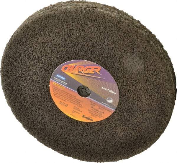 Norton - 8" Diam x 5/8" Hole x 1" Thick, R Hardness, 14 Grit Surface Grinding Wheel - Zirconia Alumina, Type 1, Very Coarse Grade, 6,000 Max RPM, No Recess - USA Tool & Supply