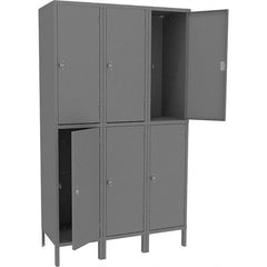 Tennsco - 6 Door, 2 Tier, Welded Locker - USA Tool & Supply