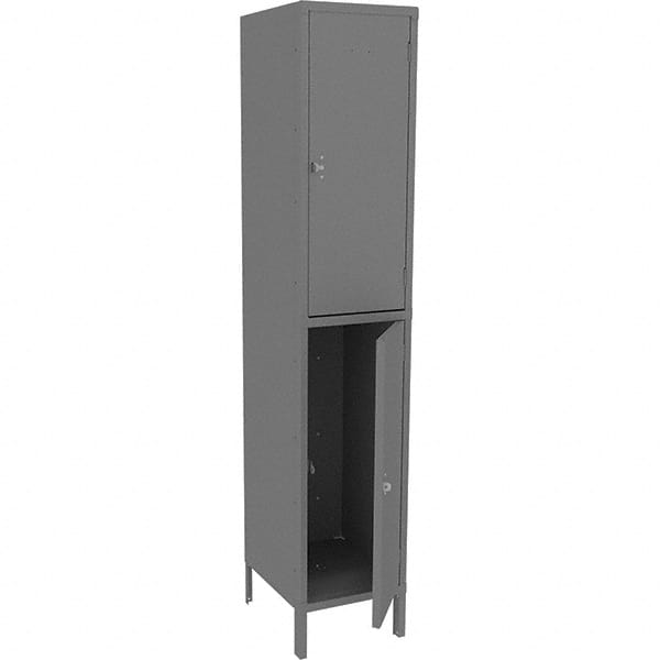Tennsco - 2 Door, 2 Tier, Welded Locker - USA Tool & Supply