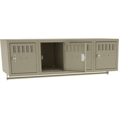 Tennsco - 4 Door, 4 Tier, Welded Locker - USA Tool & Supply
