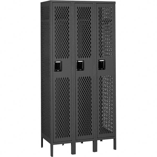 Tennsco - 3 Door, 1 Tier, Welded Locker - USA Tool & Supply