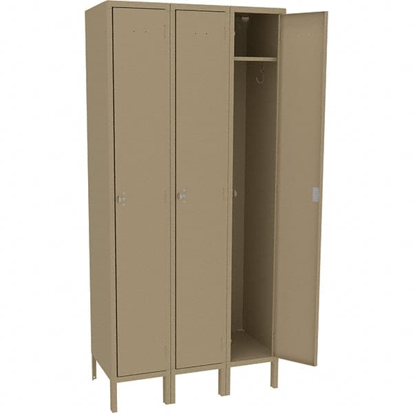 Tennsco - 3 Door, 1 Tier, Welded Locker - USA Tool & Supply