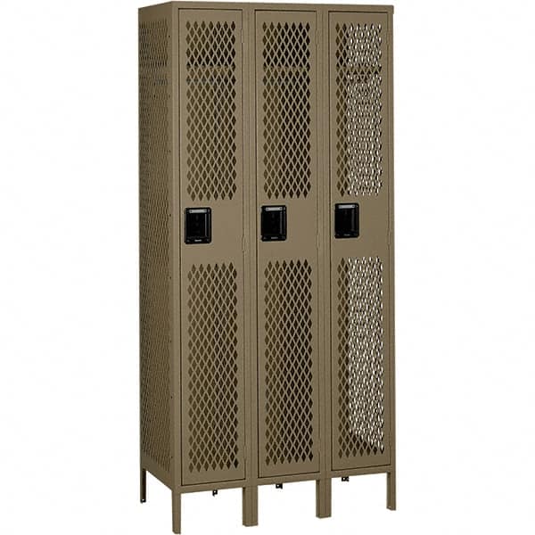 Tennsco - 3 Door, 1 Tier, Welded Locker - USA Tool & Supply