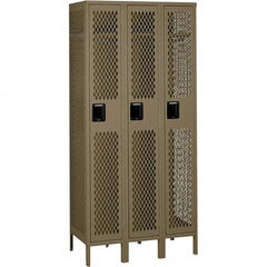 Tennsco - 3 Door, 1 Tier, Welded Locker - USA Tool & Supply
