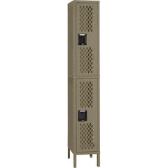 Tennsco - 2 Door, 2 Tier, Welded Locker - USA Tool & Supply
