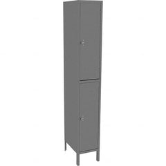 Tennsco - 2 Door, 2 Tier, Welded Locker - USA Tool & Supply