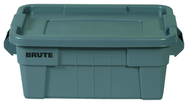 Brute 20 Gallon Tote - Lid snaps tight - Ribbed bottom - USA Tool & Supply