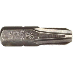 Apex - #3, Insert Phillips Screwdriver Bit - 1/4" Drive, - USA Tool & Supply