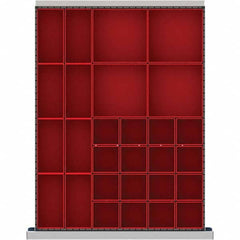 LISTA - 28-Compartment Drawer Divider Layout for 2.17" High Drawers - USA Tool & Supply