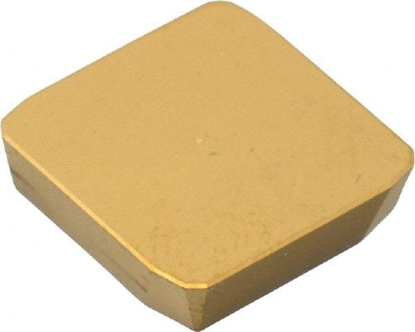 Kennametal - SPKN42 Grade KC725M Carbide Milling Insert - TiN/TiCN/TiN Finish, 0.1252" Thick, 1/2" Inscribed Circle - USA Tool & Supply