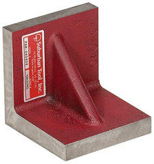 Suburban Tool - 10" Wide x 10" Deep x 10" High Cast Iron Precision-Ground Angle Plate - Standard Plate, Flat Surface, Double Web, 1" Thick, Single Plate - USA Tool & Supply