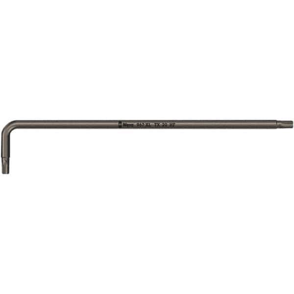 Wera - T10 Torx Key - L-Key Long Arm Handle, Black Oxide Finish, 112mm OAL - USA Tool & Supply