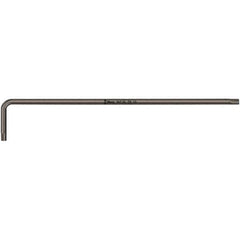 Wera - T9 Torx Key - L-Key Long Arm Handle, Black Oxide Finish, 101mm OAL - USA Tool & Supply