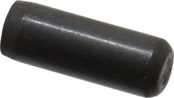 Holo-Krome - 3/16" Diam x 1/2" Pin Length 4000 Alloy Steel Oversized Dowel Pin - Black Luster Finish, C 47-58 & C 60 (Surface) Hardness, 1 Beveled & 1 Rounded End - USA Tool & Supply