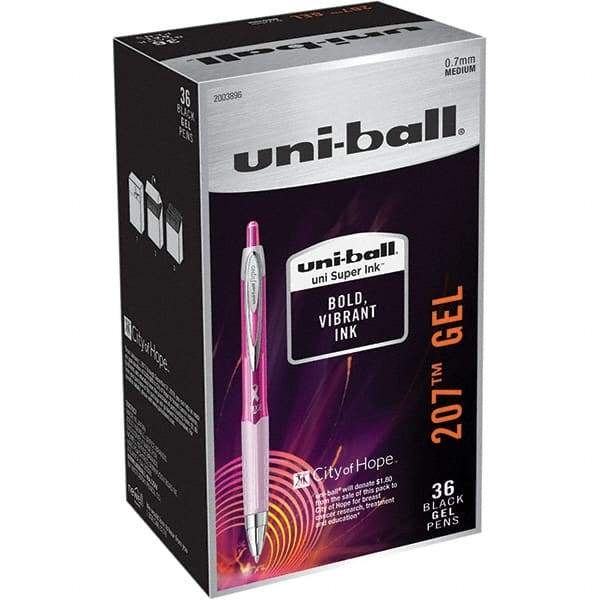 Uni-Ball - Pens & Pencils Type: Retractable Gel Color: Black - USA Tool & Supply