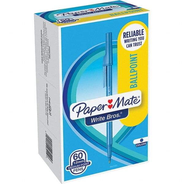 Paper Mate - Pens & Pencils Type: Ballpoint Stick Color: Blue - USA Tool & Supply