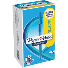 Paper Mate - Pens & Pencils Type: Ballpoint Stick Color: Blue - USA Tool & Supply