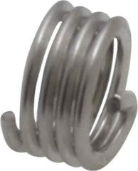 Recoil - #10-32 UNF, 0.19" OAL, Free Running Helical Insert - 4-1/8 Free Coils, Tanged, Stainless Steel, Bright Finish, 1D Insert Length - USA Tool & Supply