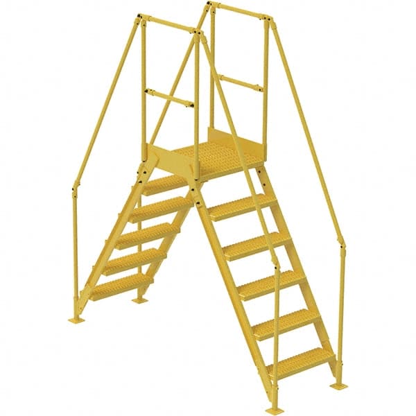 Vestil - 102-7/8" High 500 Lb Capacity 6 Step Crossover Bridge - USA Tool & Supply