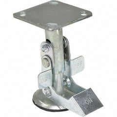 Vestil - 7" Mounting Height, Floor Truck Lock for 5" Diam Caster Wheels - 6" Retracted Clearance - USA Tool & Supply