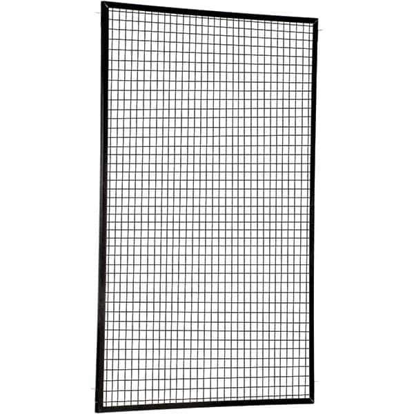 Vestil - 5' Long x 8' High, Black Hinged Door - USA Tool & Supply