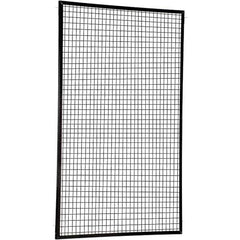 Vestil - 5' Long x 8' High, Black Hinged Door - USA Tool & Supply