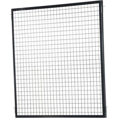 Vestil - 5' Long x 5' High, Black Hinged Door - USA Tool & Supply