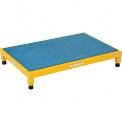 Vestil - 5" High x 24" Wide x 36" Deep, Yellow Step Stand - Steel, 500 Lb Capacity - USA Tool & Supply