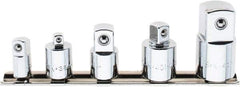 SK - 5 Piece Socket Adapter Set - 1/4F x 3/8M, 3/8F x 1/4M, 3/8F x 1/2M, 1/2F x 3/8M, 1/2F x 3/4M - USA Tool & Supply