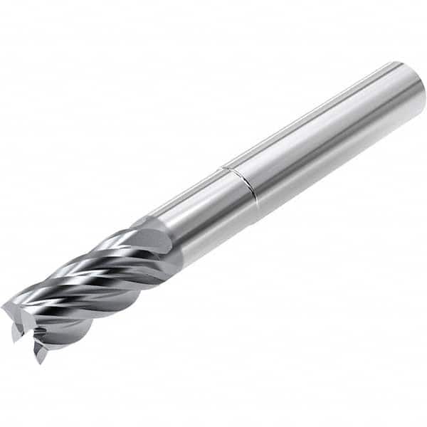 Niagara Cutter - 1/2", 5/8" LOC, 1/2" Shank Diam, 6" OAL, 5 Flute, Solid Carbide Square End Mill - USA Tool & Supply