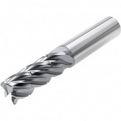 Niagara Cutter - 5/8" Diam 5 Flute Solid Carbide 0.0312" Corner Radius End Mill - USA Tool & Supply