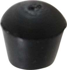 De-Sta-Co - 0.437" Max Diam, 8-32 Thread, Neoprene, Slip On, Round End, Clamp Spindle Assembly Replacement Cap - For 1/4" Diam Standard Spindle, 0.44" OAL, 0.2205" Hole Diam - USA Tool & Supply