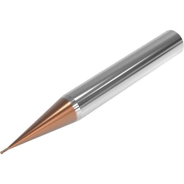 Seco - 3mm Diam, 3mm LOC, 2 Flute Solid Carbide Ball End Mill - HXT Finish, Single End, 50mm OAL, 6mm Shank Diam, Spiral Flute - USA Tool & Supply