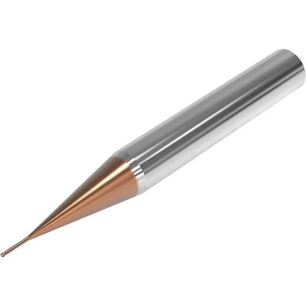 Seco - 3mm Diam, 3mm LOC, 2 Flute Solid Carbide Ball End Mill - HXT Finish, Single End, 60mm OAL, 6mm Shank Diam, Spiral Flute - USA Tool & Supply