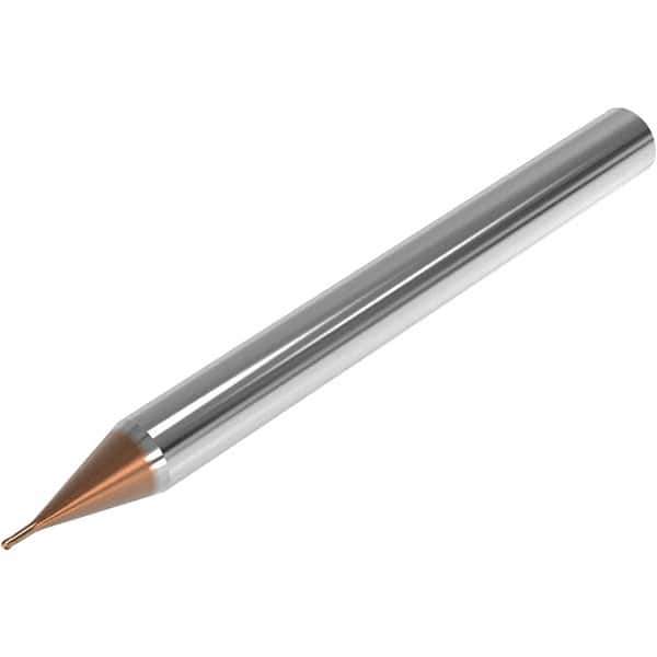 Seco - 3mm Diam, 3mm LOC, 2 Flute Solid Carbide Ball End Mill - HXT Finish, Single End, 50mm OAL, 4mm Shank Diam, Spiral Flute - USA Tool & Supply