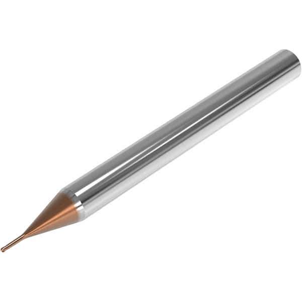 Seco - 3mm Diam, 3mm LOC, 2 Flute Solid Carbide Ball End Mill - HXT Finish, Single End, 50mm OAL, 4mm Shank Diam, Spiral Flute - USA Tool & Supply