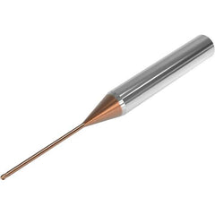 Seco - 3mm Diam, 3mm LOC, 2 Flute Solid Carbide Ball End Mill - HXT Finish, Single End, 90mm OAL, 6mm Shank Diam, Spiral Flute - USA Tool & Supply